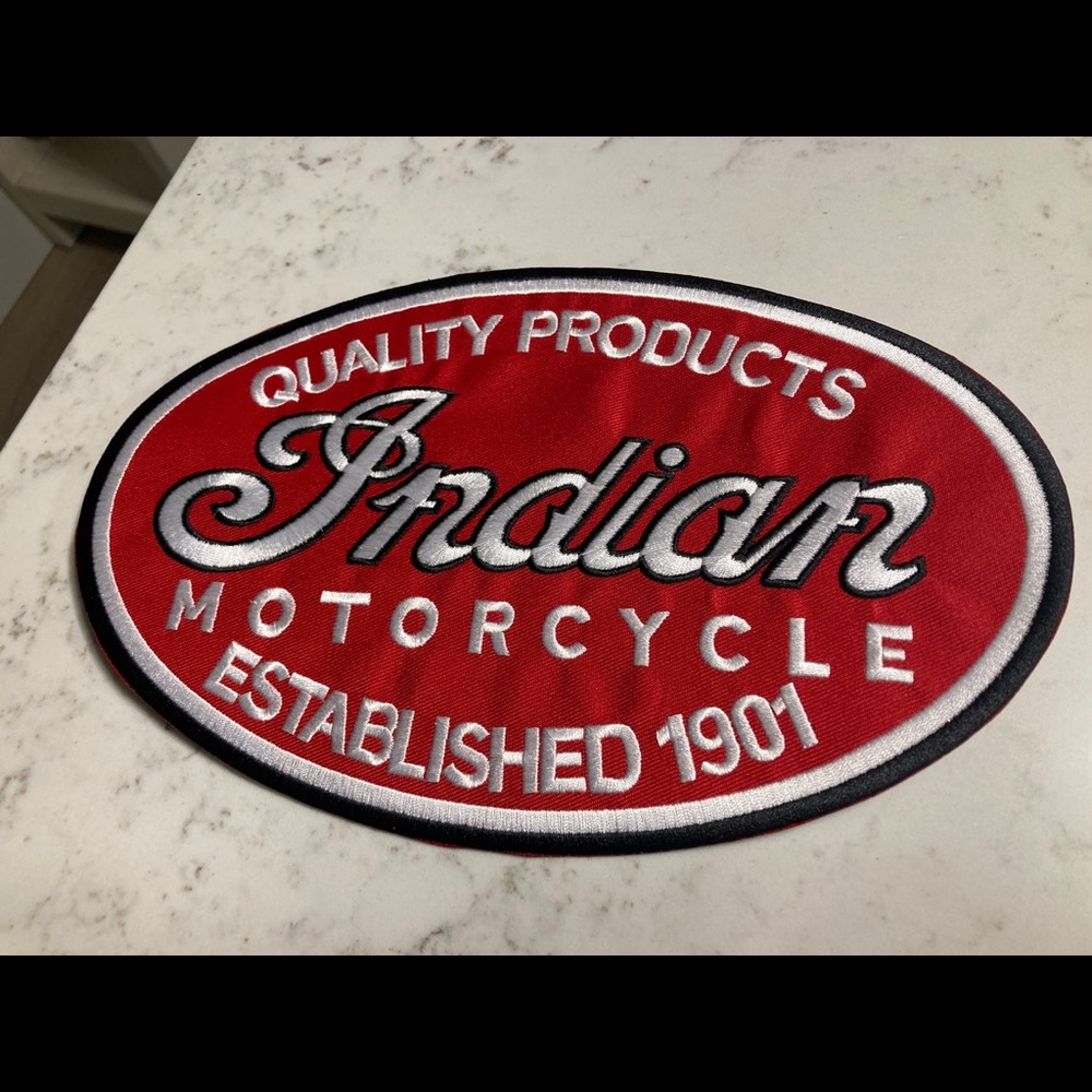 Indian motorcycle patch iron on